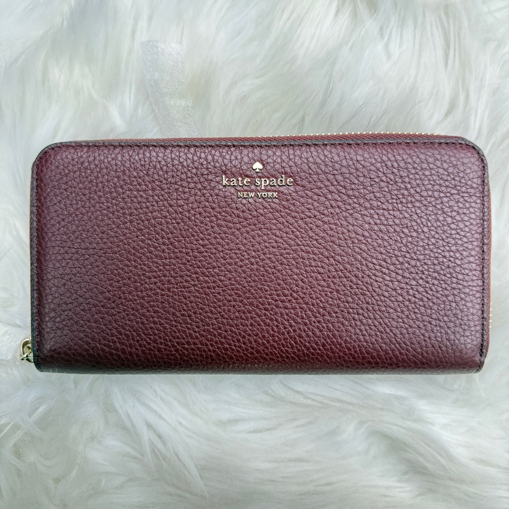 Kate Spade Lena Large Continental Wallet, Cherrywood - Picture 4 of 5